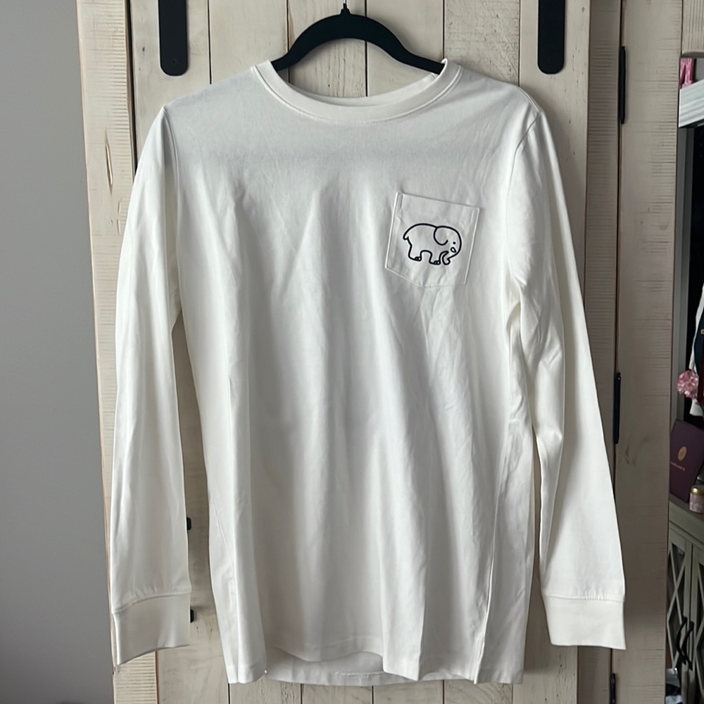 Ivory Ella Long Sleeve Pocket Tee